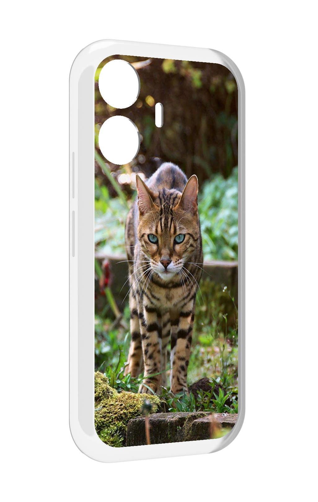 Чехол MyPads порода кошка бенгальская для Vivo Y77E / Vivo iQOO Z6 Lite