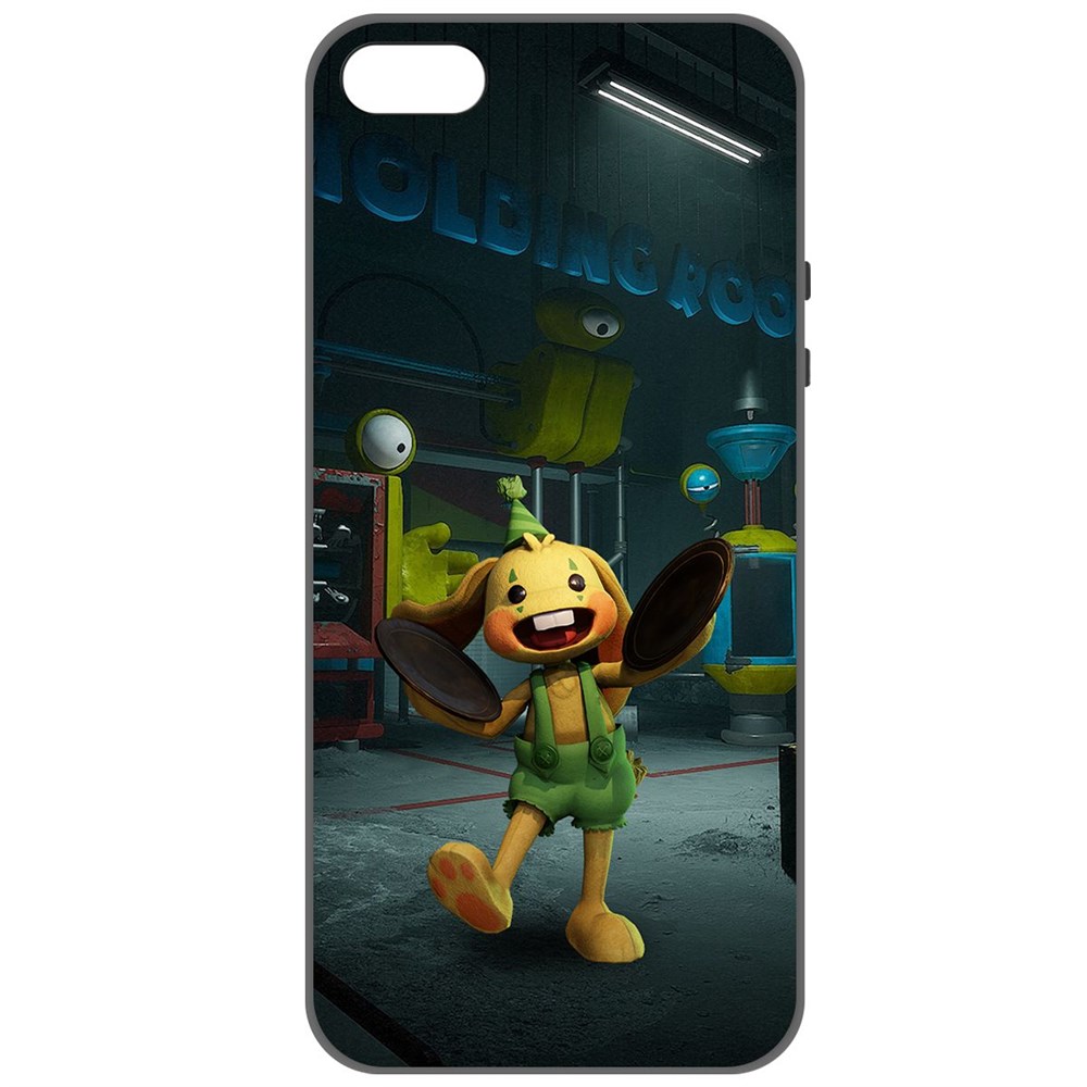 

Чехол-накладка Софт Хаги Ваги - Крольчонок Бонзо для iPhone 5/5s, Черный