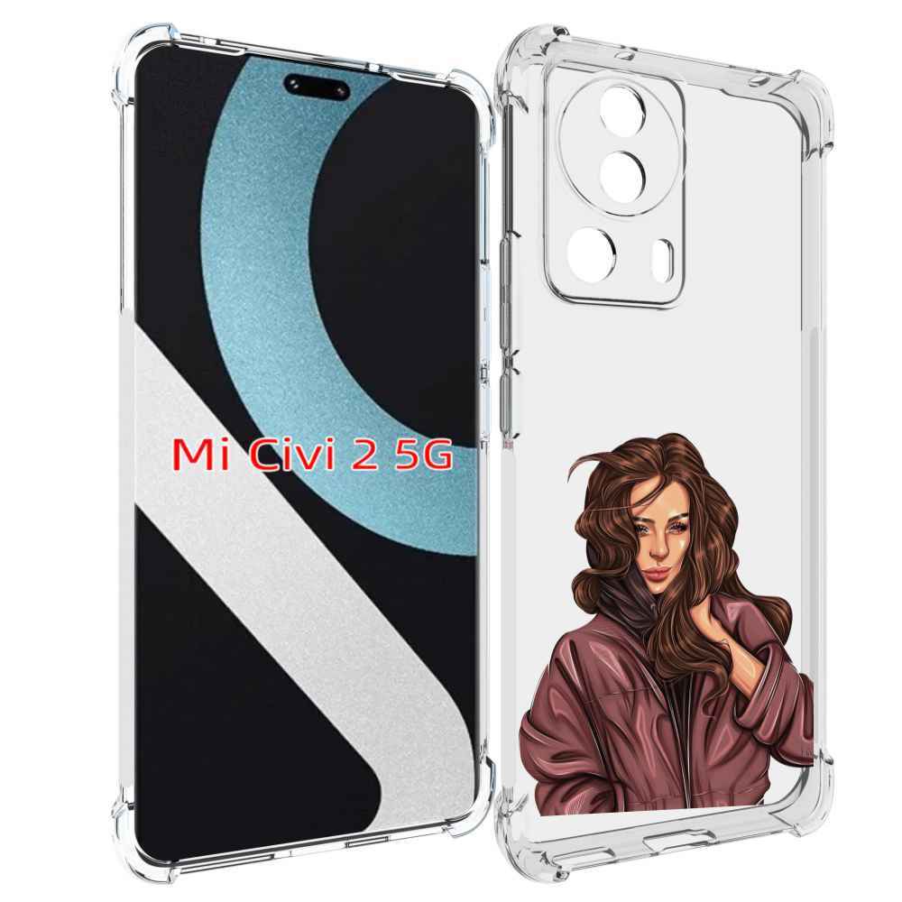 

Чехол MyPads Арт рисунок девушки для Xiaomi Civi 2, Прозрачный, Tocco