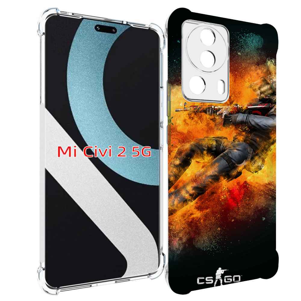 

Чехол MyPads CS-go Контр-террорист для Xiaomi Civi 2, Прозрачный, Tocco