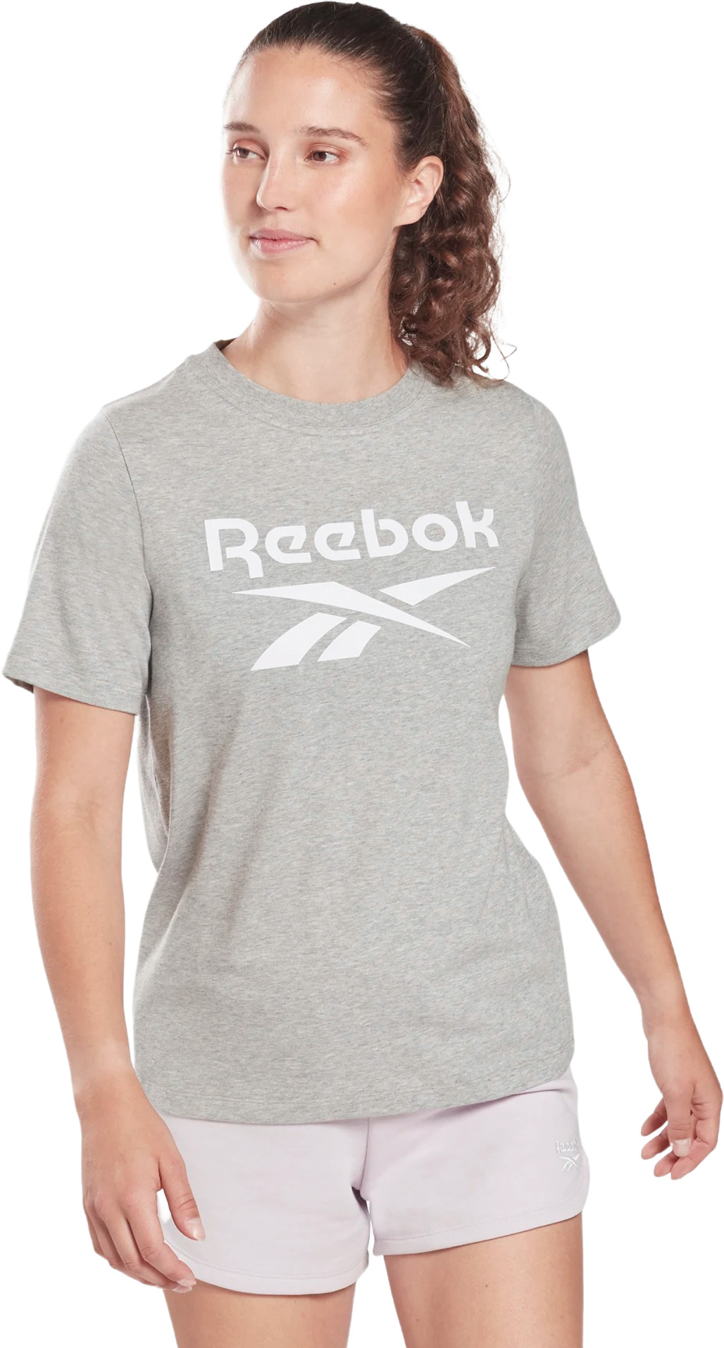 

Футболка женская Reebok RI BL Tee серая L, Серый, RI BL Tee