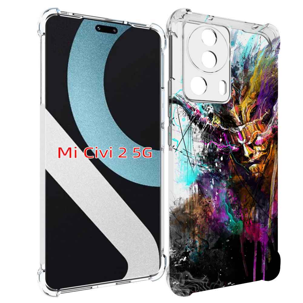 

Чехол MyPads яркий дьявол для Xiaomi Civi 2, Прозрачный, Tocco