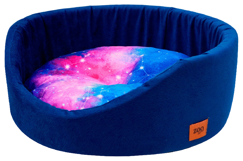 

Лежанка ZooExpress Космос №1, круглая, синяя, D43x16 см
