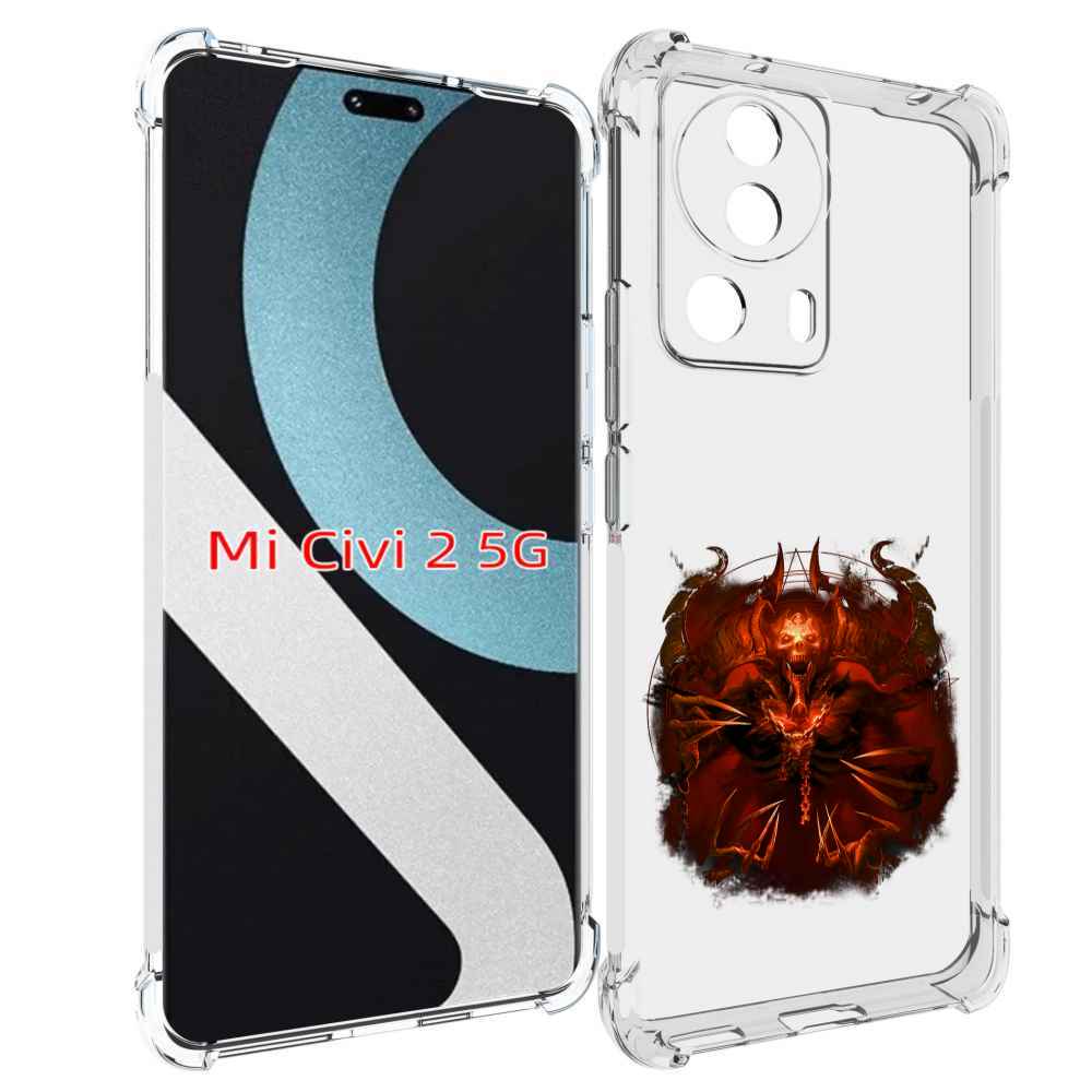 

Чехол MyPads яркий демон для Xiaomi Civi 2, Прозрачный, Tocco