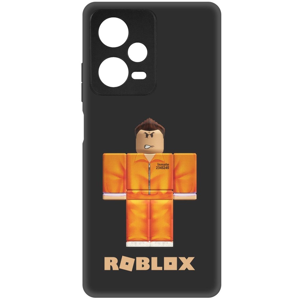 

Чехол-накладка Софт Roblox-Заключенный для Xiaomi Redmi Note 12 Pro+ 5G, Черный