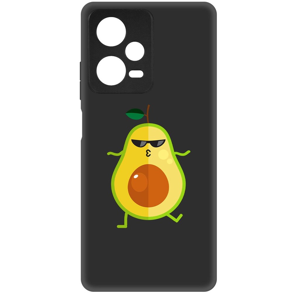 

Чехол-накладка Софт Авокадо Стильный для Xiaomi Redmi Note 12 Pro+ 5G, Черный