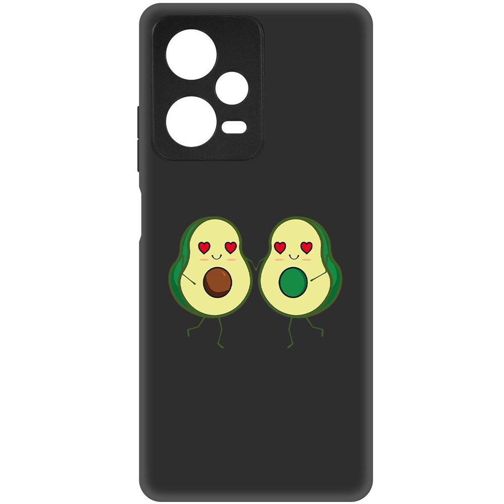 

Чехол-накладка Софт Авокадо Пара для Xiaomi Redmi Note 12 Pro+ 5G, Черный