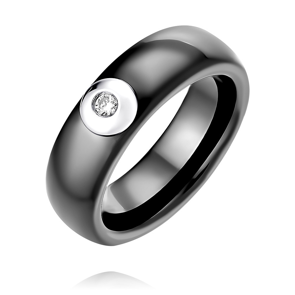 

Кольцо из золота р.  ADAMAS 1553950/02-А511ДКЧ-41, бриллиант\керамика, 1553950/02-А511ДКЧ-41