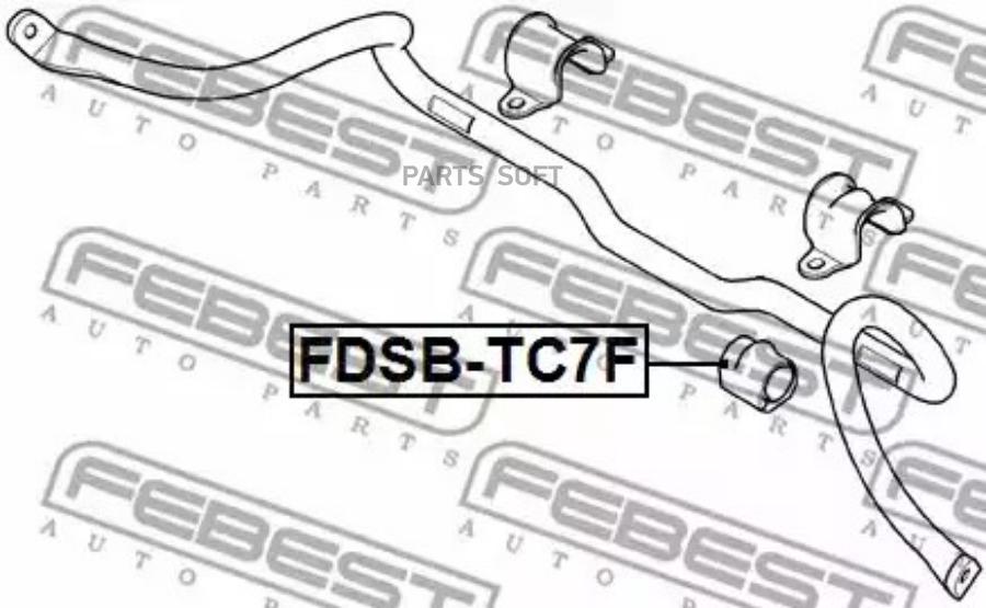 

FEBECT FDSBTC7F FDSBTC7F_втулка стабилизатора переднего!\ Ford Transit/Tourneo 1.8Di/Tdi/T