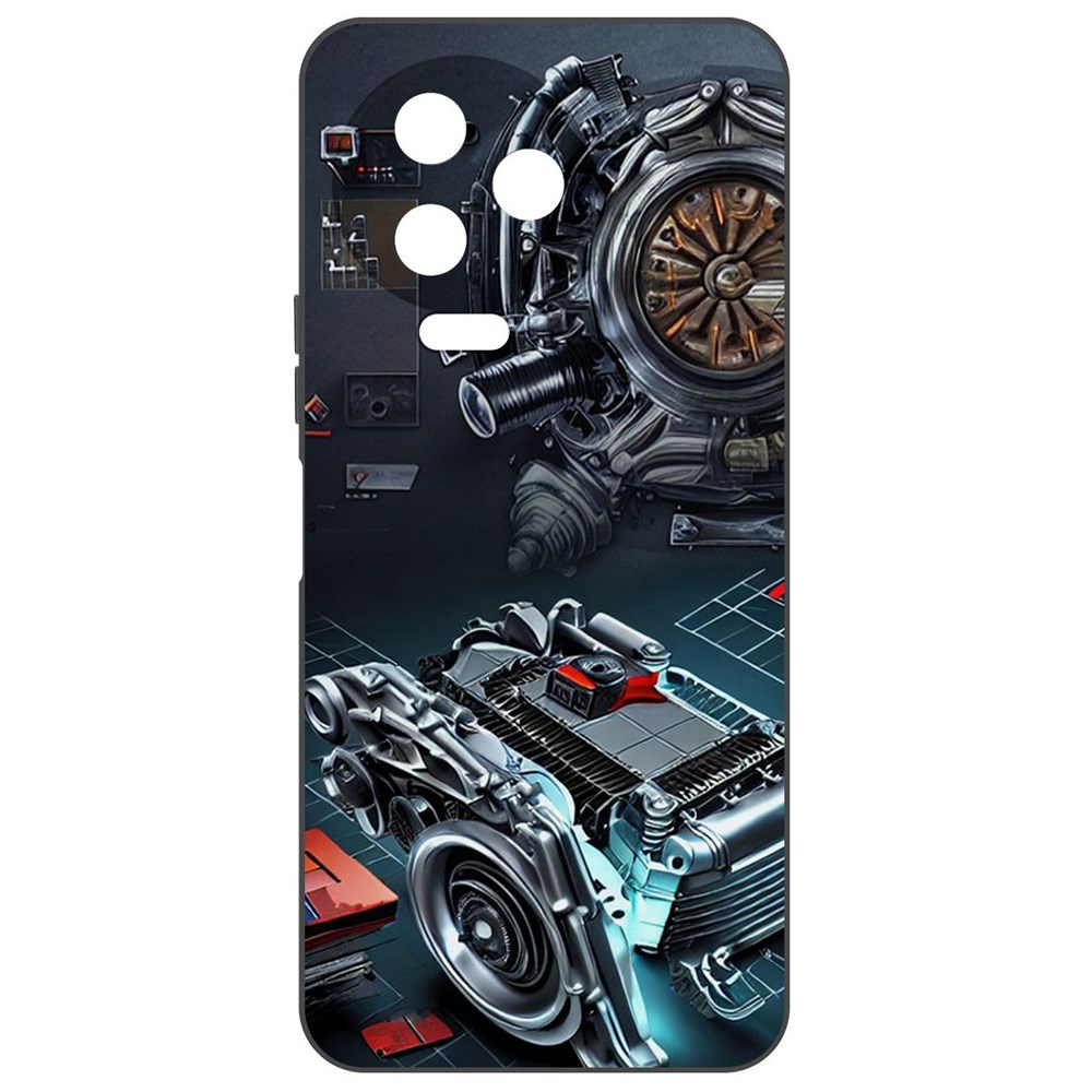 

Чехол-накладка Софт Моторы для Infinix Note 12 2023 (G99), Черный