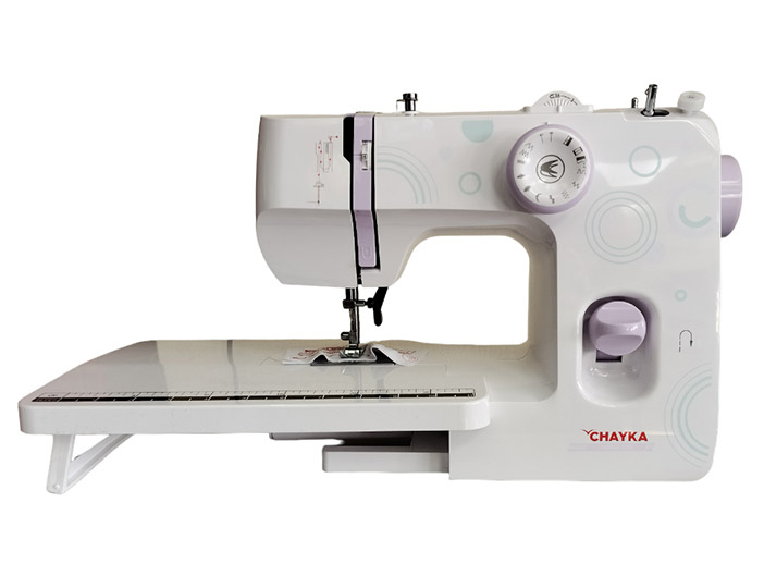 Швейная машина CHAYKA 590 + расширительный столик белый пластиковые шпульки prym 611322 4 шт