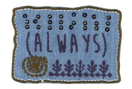 

35434/1SB Термоаппликация HKM "Always", Синий