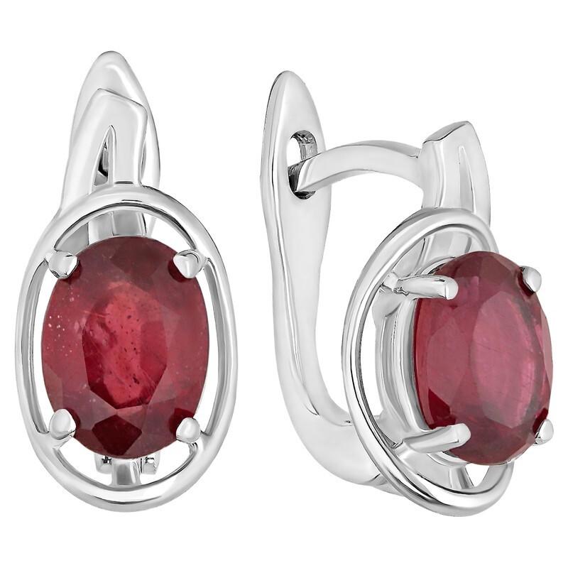 

Серьги из серебра с рубином LAZURIT-ONLINE 7754NP, 7754NP