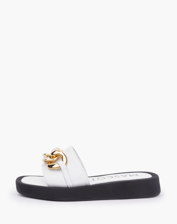 

Сабо женские Mascotte 51-210512 белые 37 RU, Белый, 51-210512