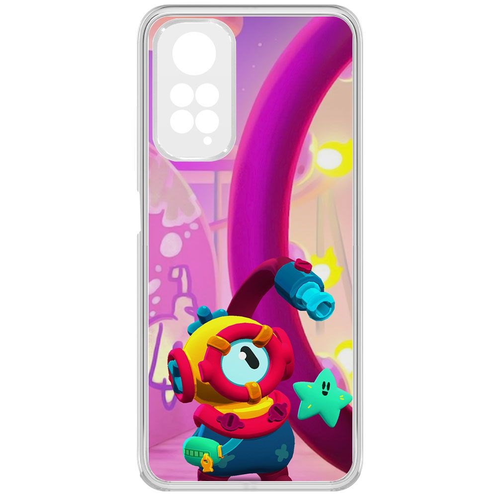 

Чехол-накладка Brawl Stars-Отис для Xiaomi Redmi Note 11S, Прозрачный