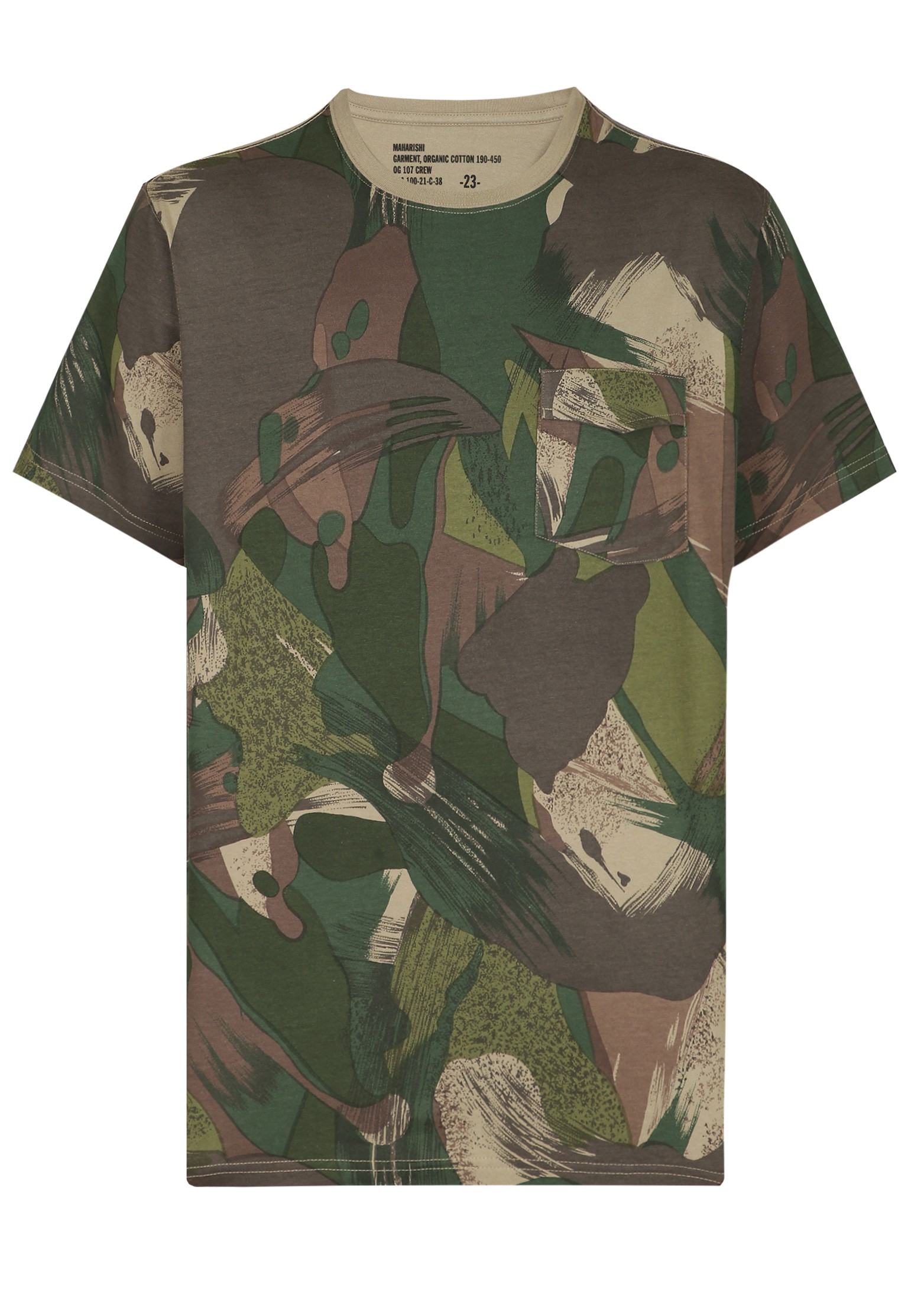 

Футболка мужская MAHARISHI 124858 зеленая XL, 124858