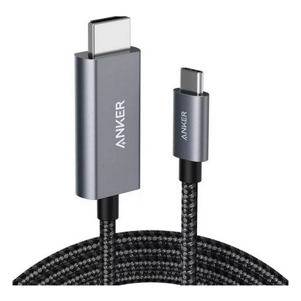 

Кабель для смартфона USB Type-C-HDMI Anker 311 Nylon 1.8м черный, 311 Nylon