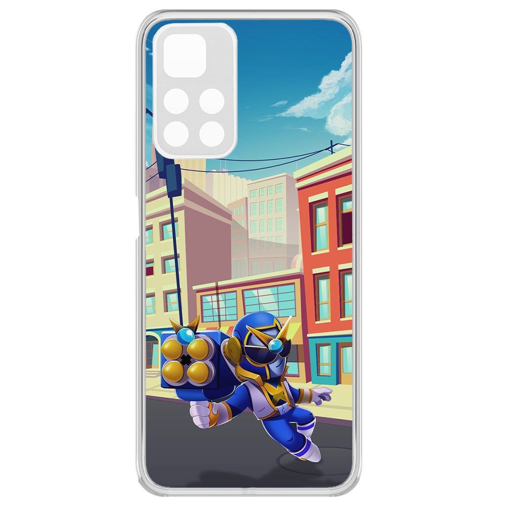 Чехол-накладка Brawl Stars-Супер Рейнджер Брок для Xiaomi Redmi Note 11 Pro+ 5G
