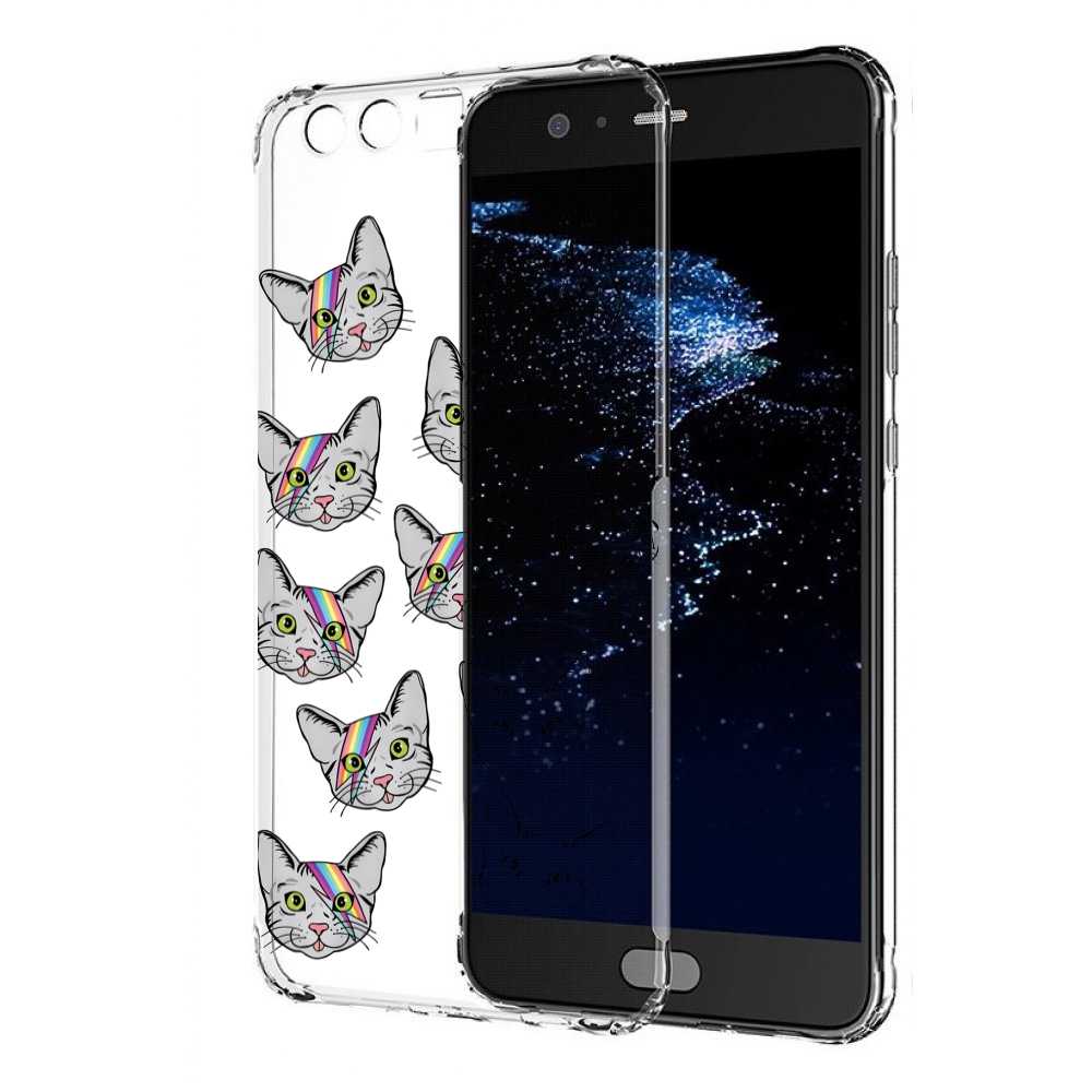 

Чехол бампер MyPads кот-с-молнией-на-лбу для Huawei P10 Plus про, Прозрачный, Tocco