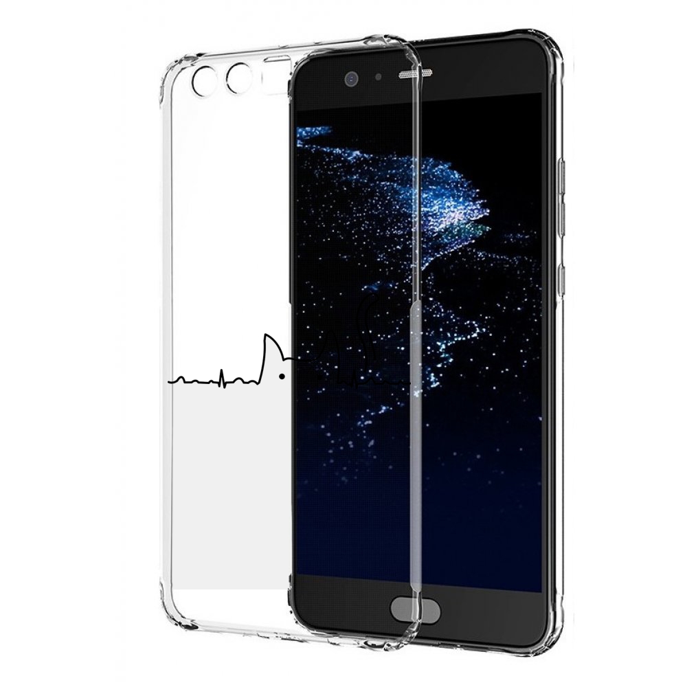 

Чехол бампер MyPads кот-музыкальный для Huawei P10 Plus противоу, Прозрачный, Tocco