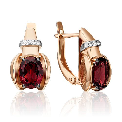 

Серьги из золота PLATINA jewelry 02-4430-00, топаз, 02-4430-00