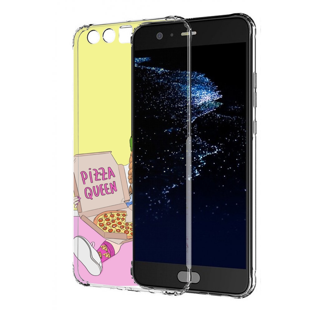 

Чехол бампер MyPads королева-пиццы женский для Huawei P10 Plus п, Прозрачный, Tocco