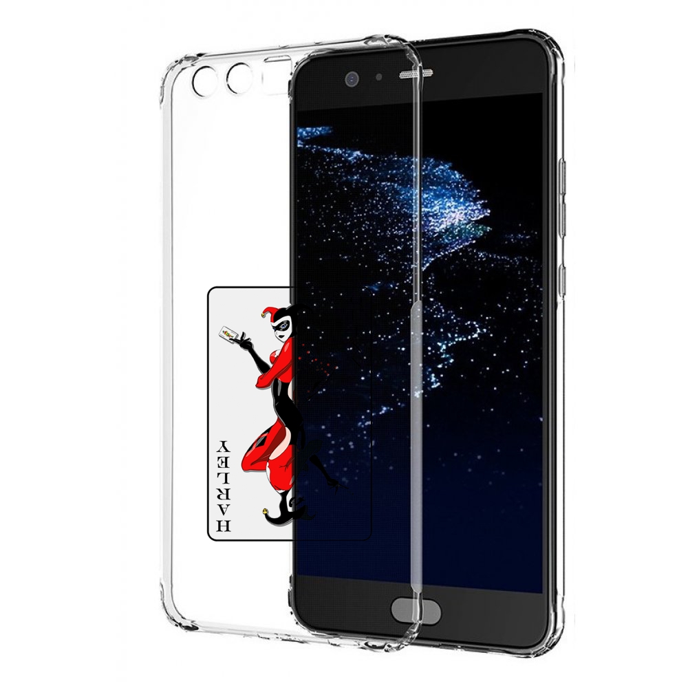 

Чехол бампер MyPads королева-джокера для Huawei P10 Plus противо, Прозрачный, Tocco