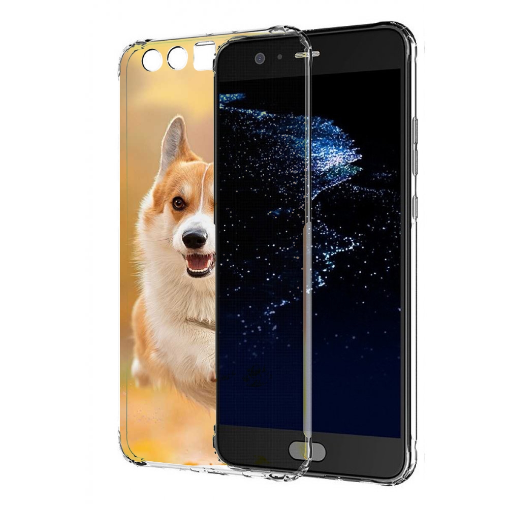 Чехол бампер MyPads когри собака для Huawei P10 Plus противоударный