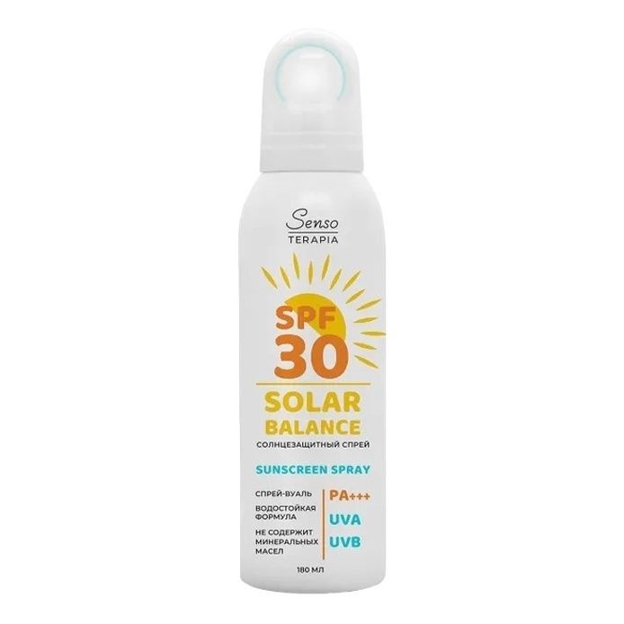 Солнцезащитный спрей Senso Terapia Solar Balance Sunscreen Spray 30 PA SPF 180 мл 916₽