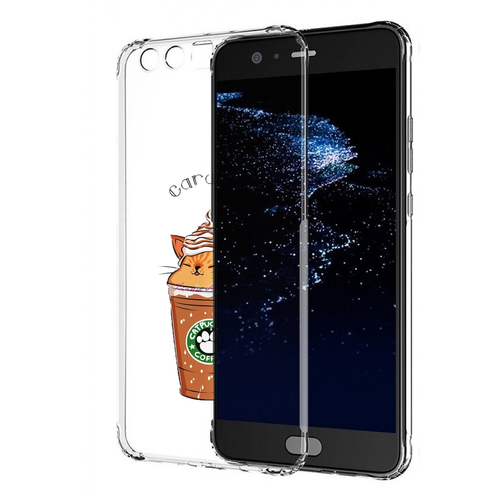 

Чехол бампер MyPads карамельный напиток женский для Huawei P10 P, Прозрачный, Tocco