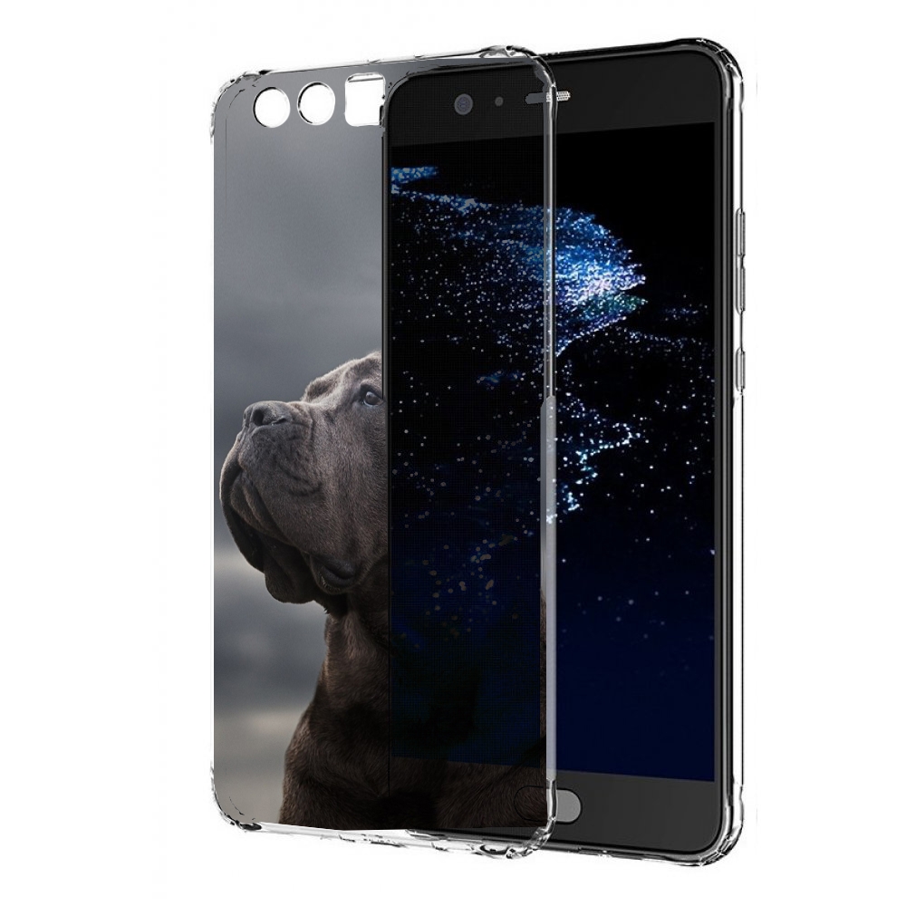 

Чехол бампер MyPads кане корсо для Huawei P10 Plus противоударный, Прозрачный, Tocco