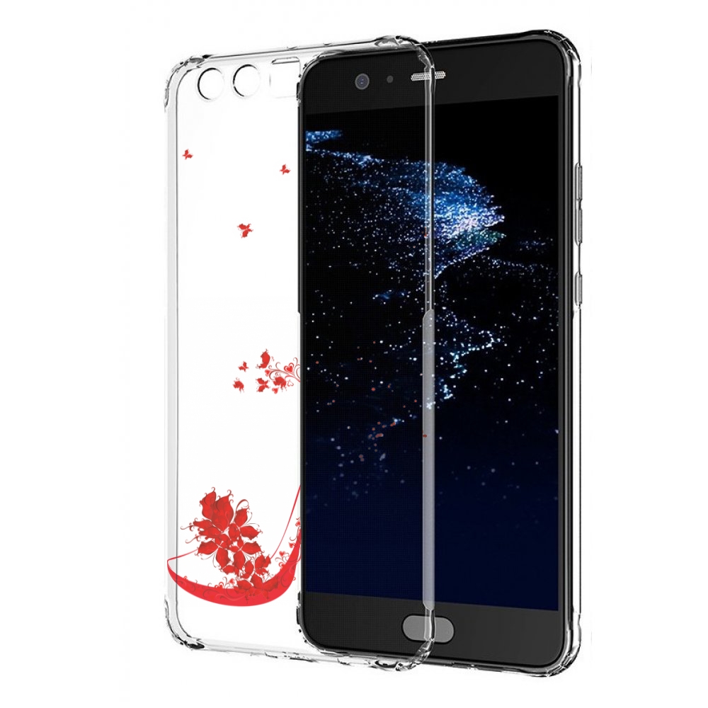 

Чехол бампер MyPads каблук-в-цветах для Huawei P10 Plus противоу, Прозрачный, Tocco