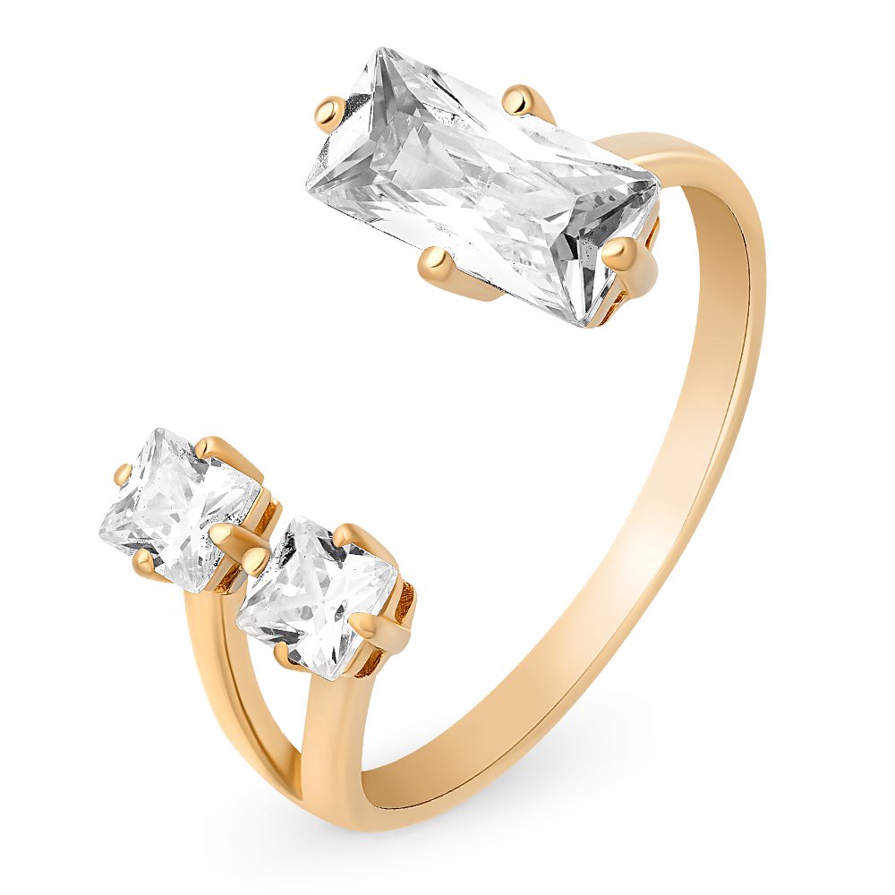

Кольцо женское из красного золота с фианитом 585Gold 301009737, р. 18, 301009737