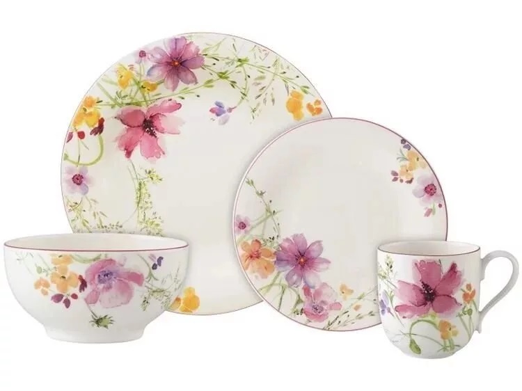 

Набор посуды столовой из 8-ми предметов Mariefleur Basic starter set, Villeroy & Boch, Разноцветный