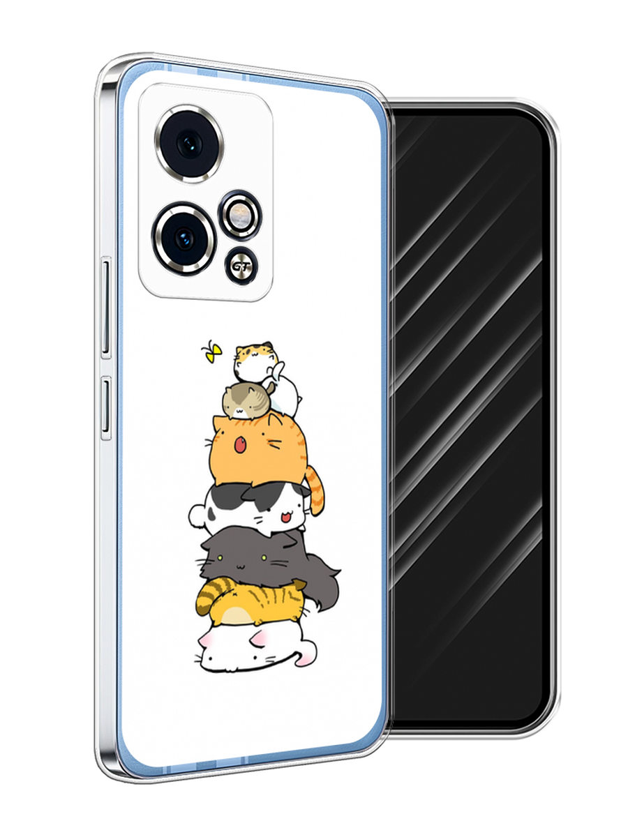 

Чехол Awog на Honor 90 GT "Бутерброд из котиков", Коричневый;белый;серый, 6123450-1