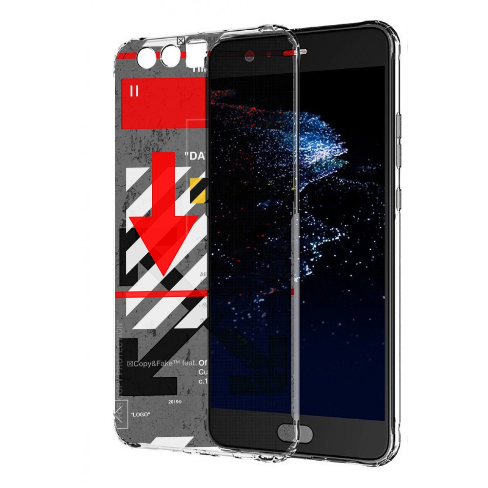

Чехол бампер MyPads знаки-логотипы для Huawei P10 Plus противоуд, Прозрачный, Tocco