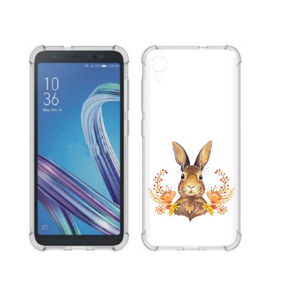 

Чехол MyPads Tocco для Asus ZenFone Live L1 (G552KL) зайка в цветах (PT113202.648.349), Прозрачный, Tocco