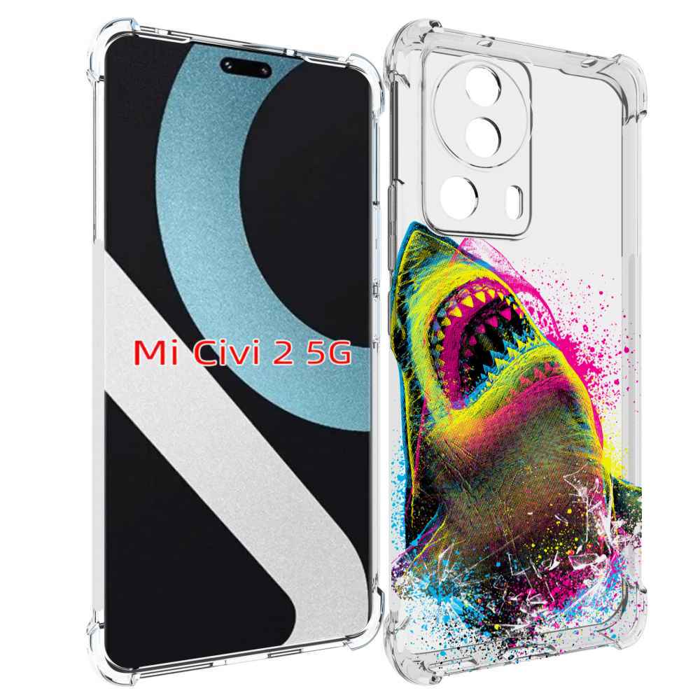 

Чехол MyPads челюсти-2 для Xiaomi Civi 2, Прозрачный, Tocco