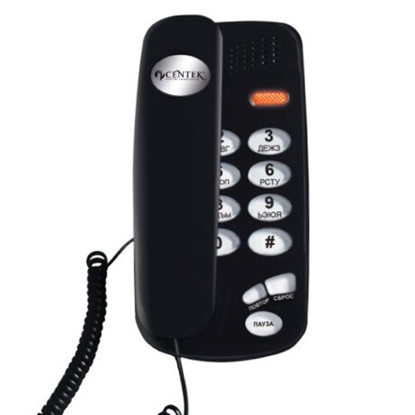 

Проводной телефон Centek CT-7003 черный, CT-7003