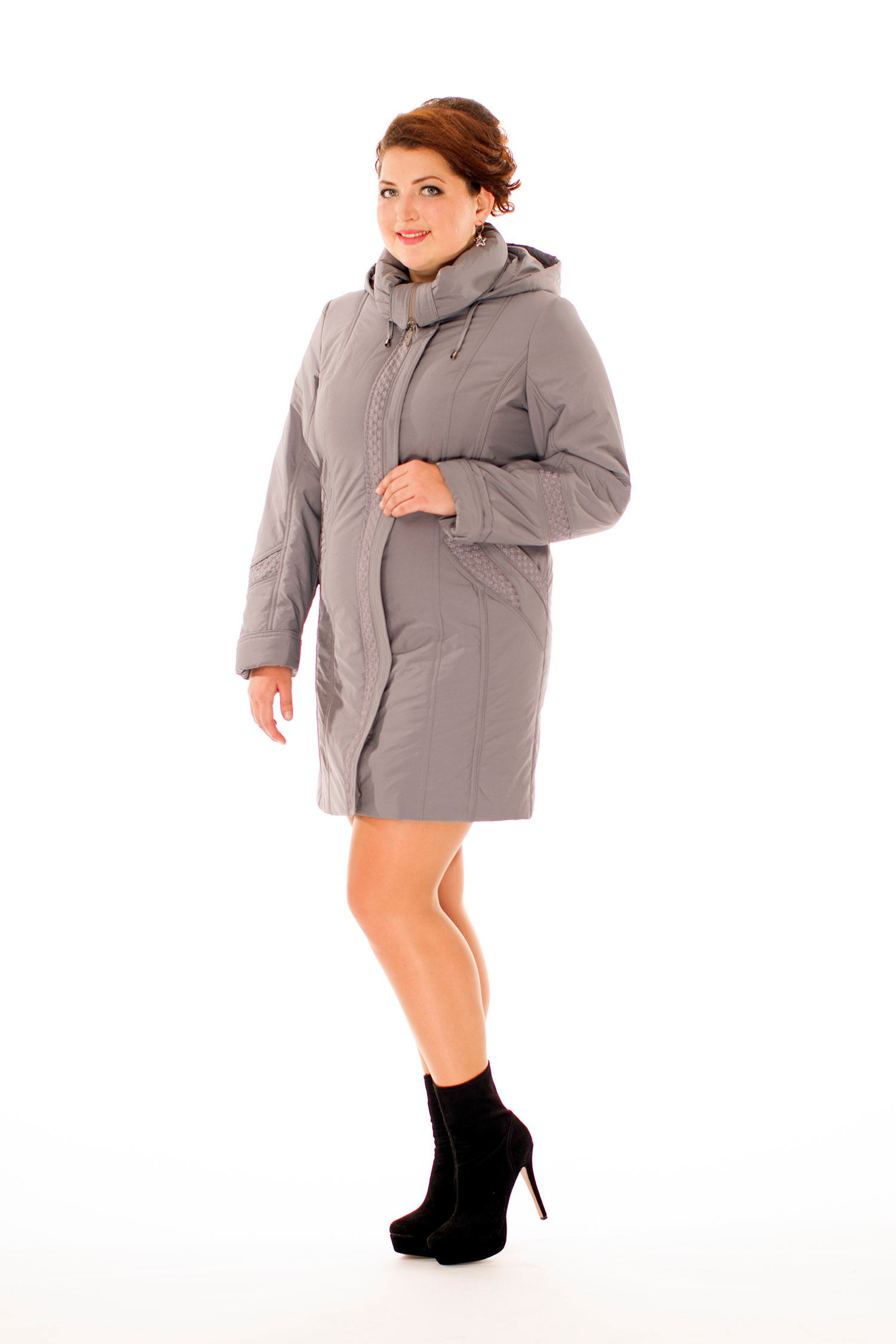 

Куртка женская МОСМЕХА 8010468 серая 54 RU, Серый, 8010468