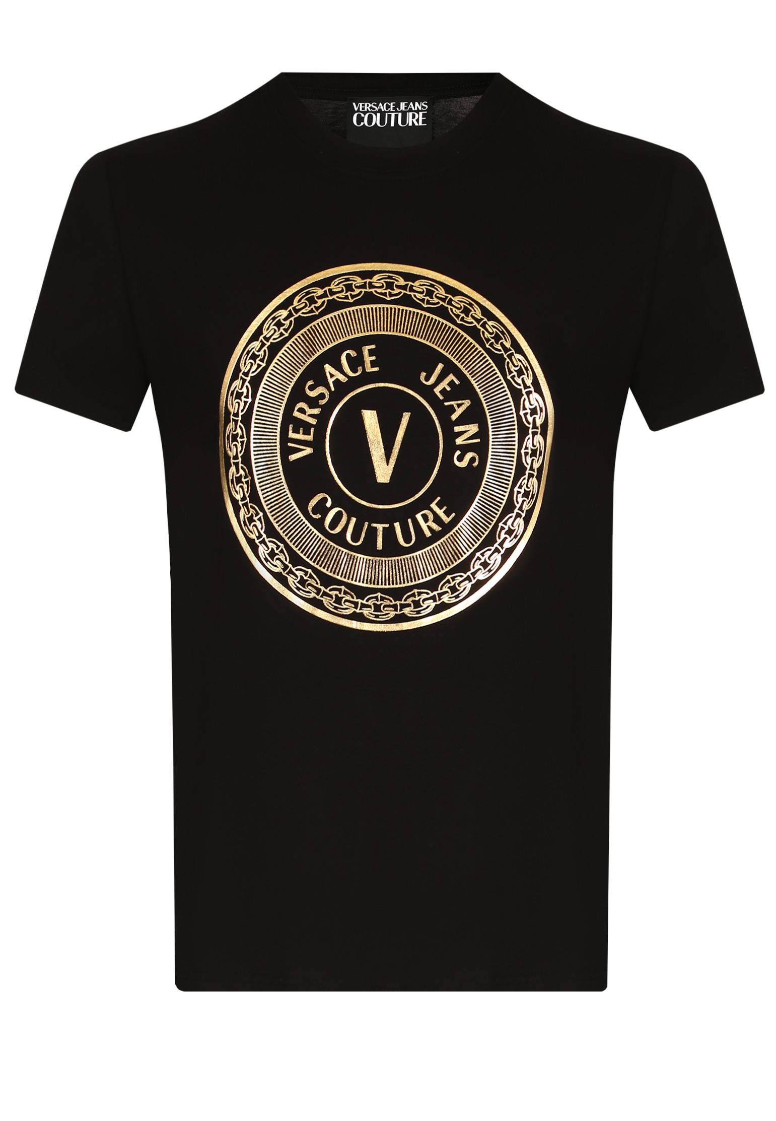 

Футболка мужская Versace Jeans Couture 132274 черная S, Черный, 132274