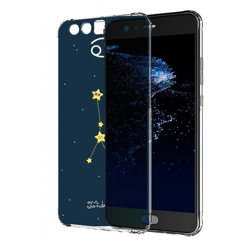 

Чехол бампер MyPads знак-зодиака-рак-3 для Huawei P10 Plus проти, Прозрачный, Tocco