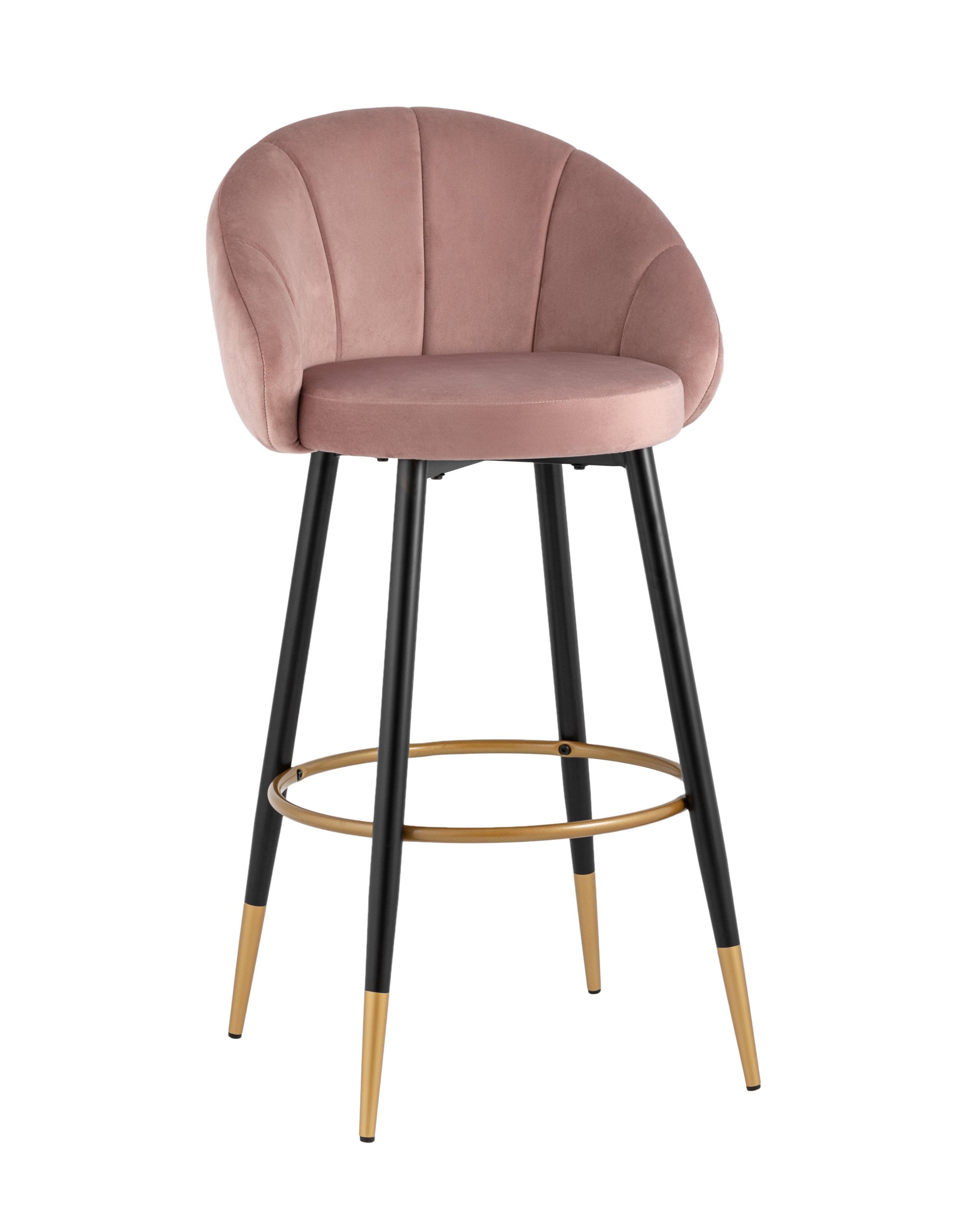 фото Стул барный stool group наоми велюр розовый