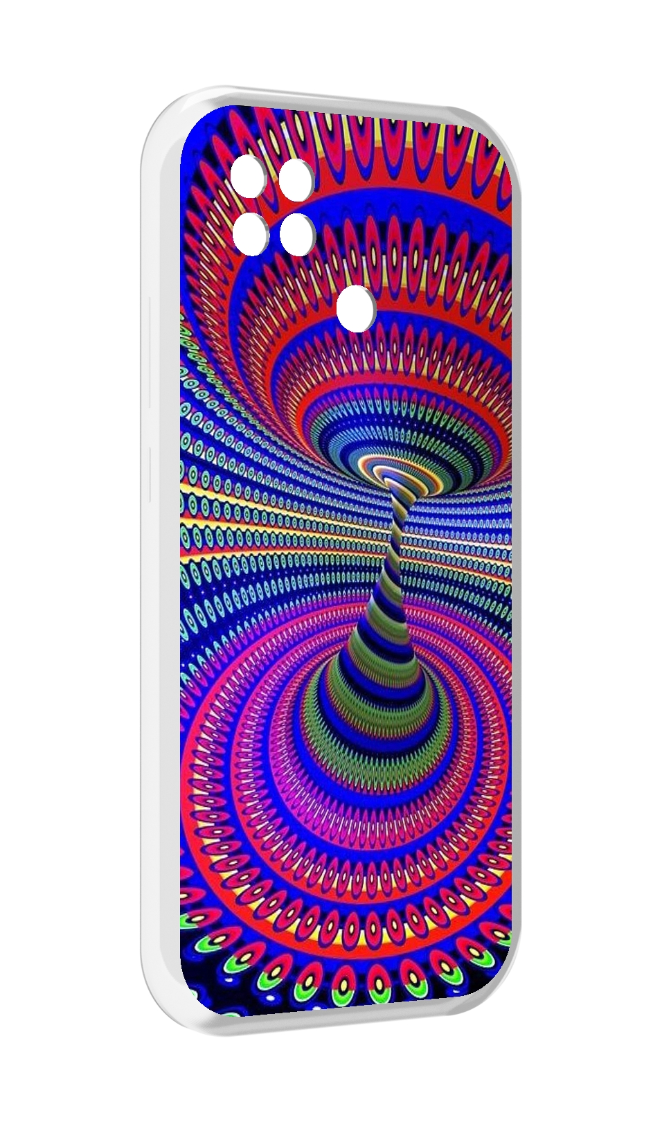 

Чехол MyPads оптическая иллюзия для Xiaomi Poco C40, Прозрачный, Tocco