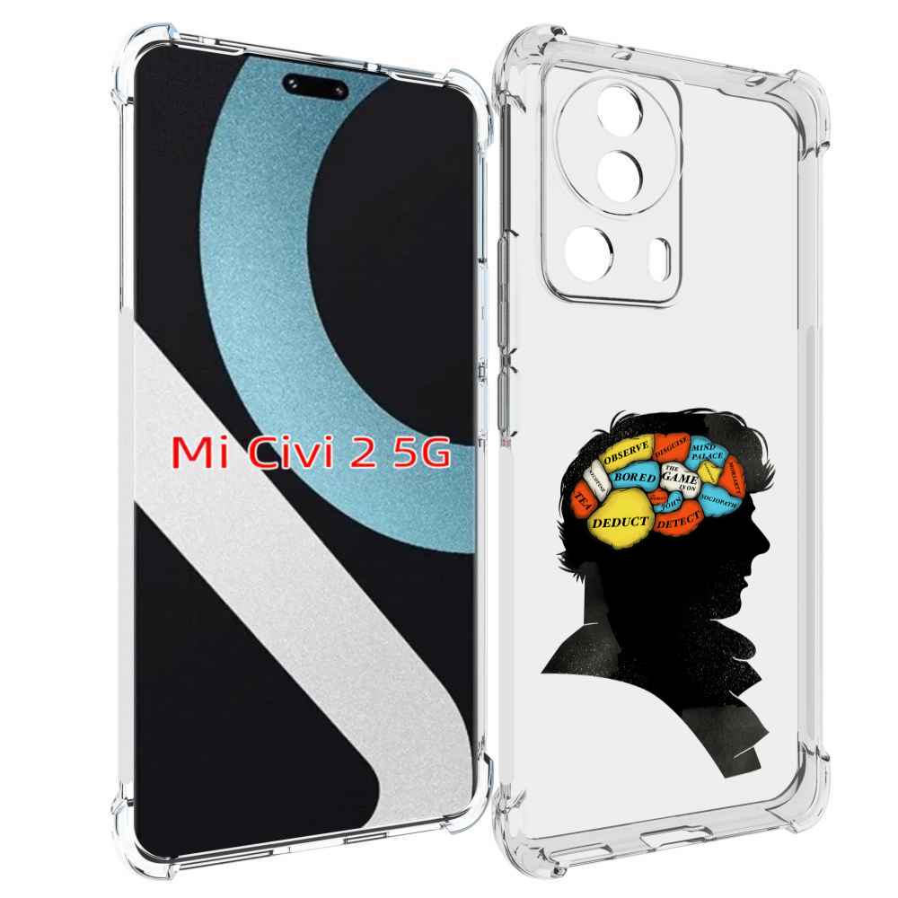 

Чехол MyPads темный рисунок для Xiaomi Civi 2, Прозрачный, Tocco