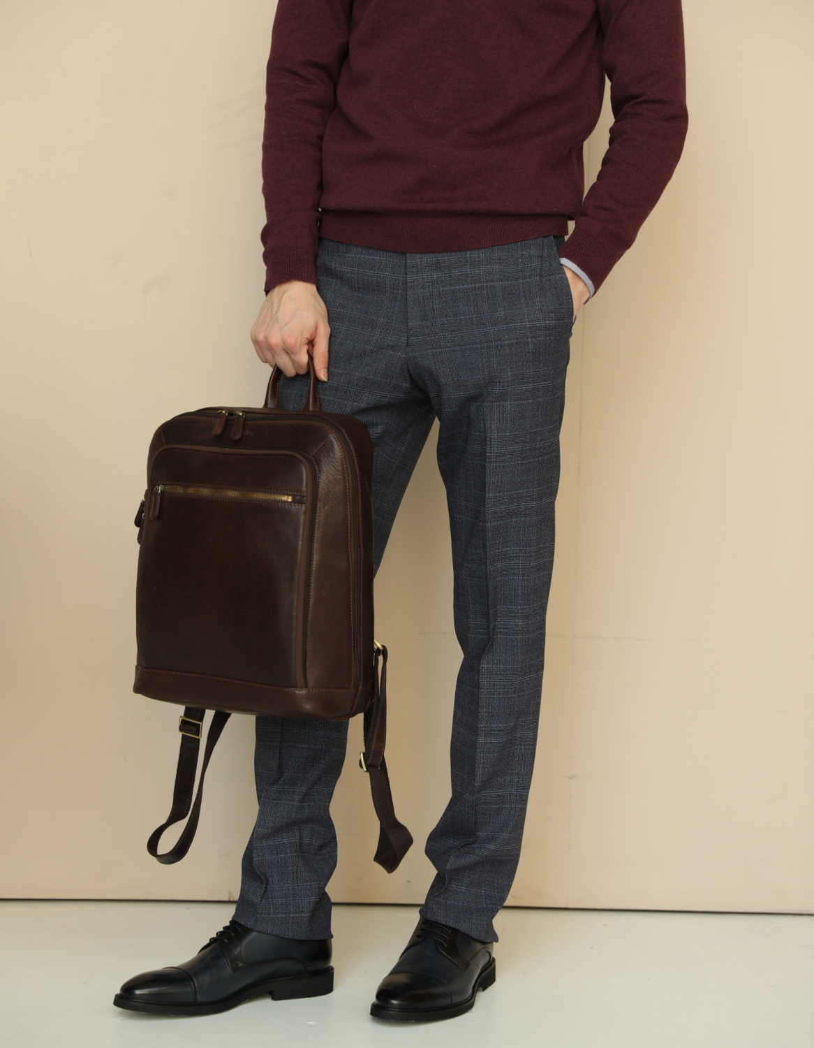 

Рюкзак мужской Dr.Koffer B402789-248-09 коричневый, 38х30х14 см, B402789-248-09