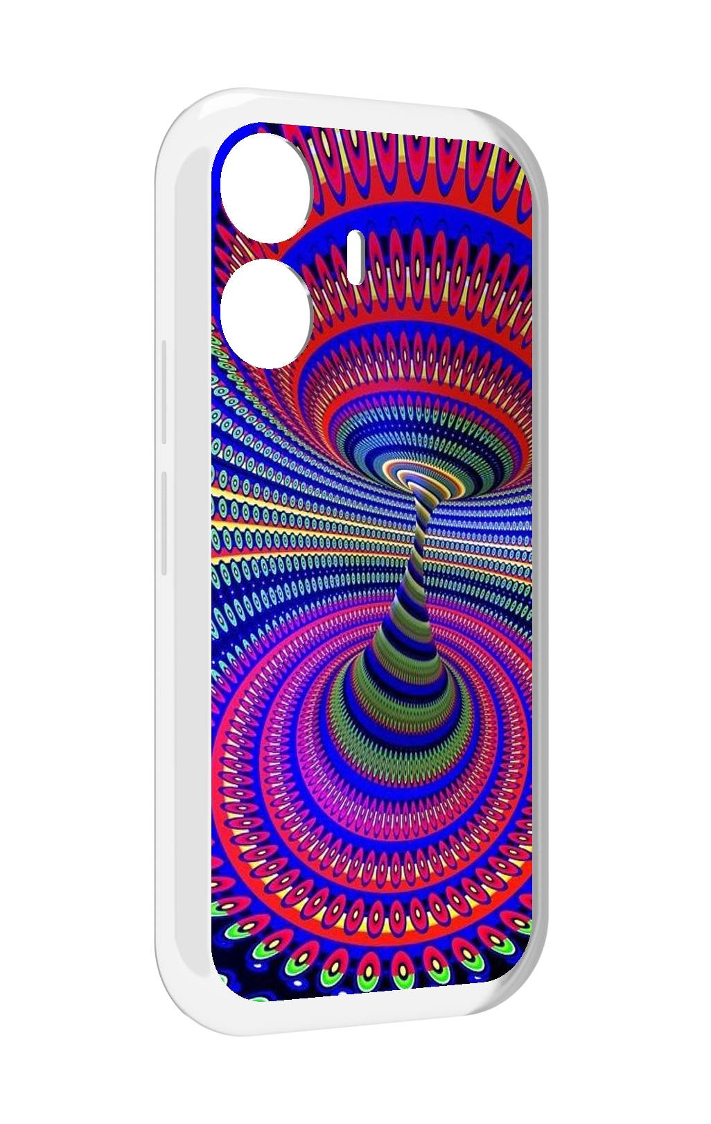 

Чехол MyPads оптическая иллюзия для Vivo Y77E / Vivo iQOO Z6 Lite, Прозрачный, Tocco