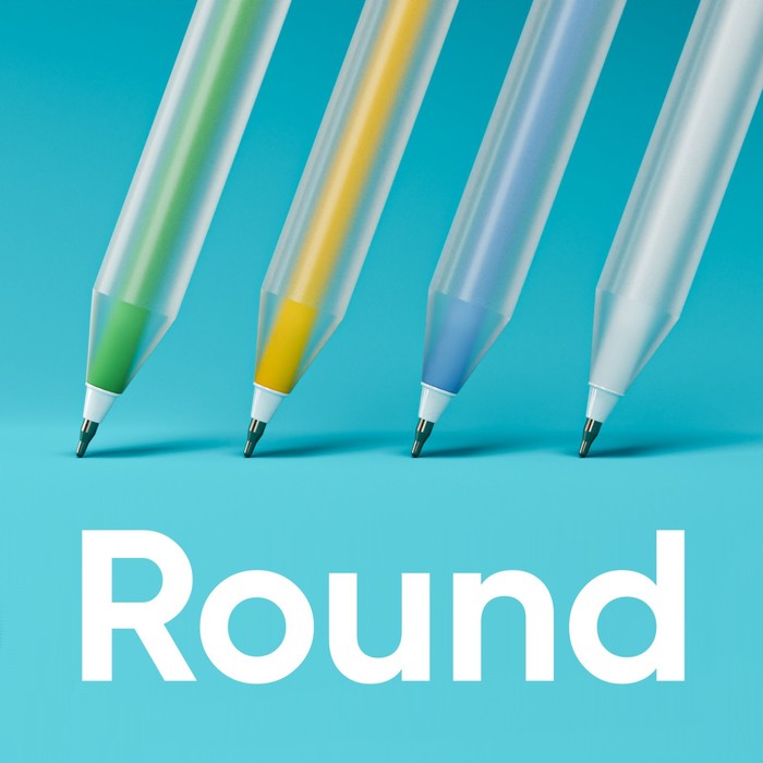 

Ручка шариковая "ROUND" узел игольчатый 0.7 мм, бесстержневая, чернила синие премиум на ма, Домашняя ручка