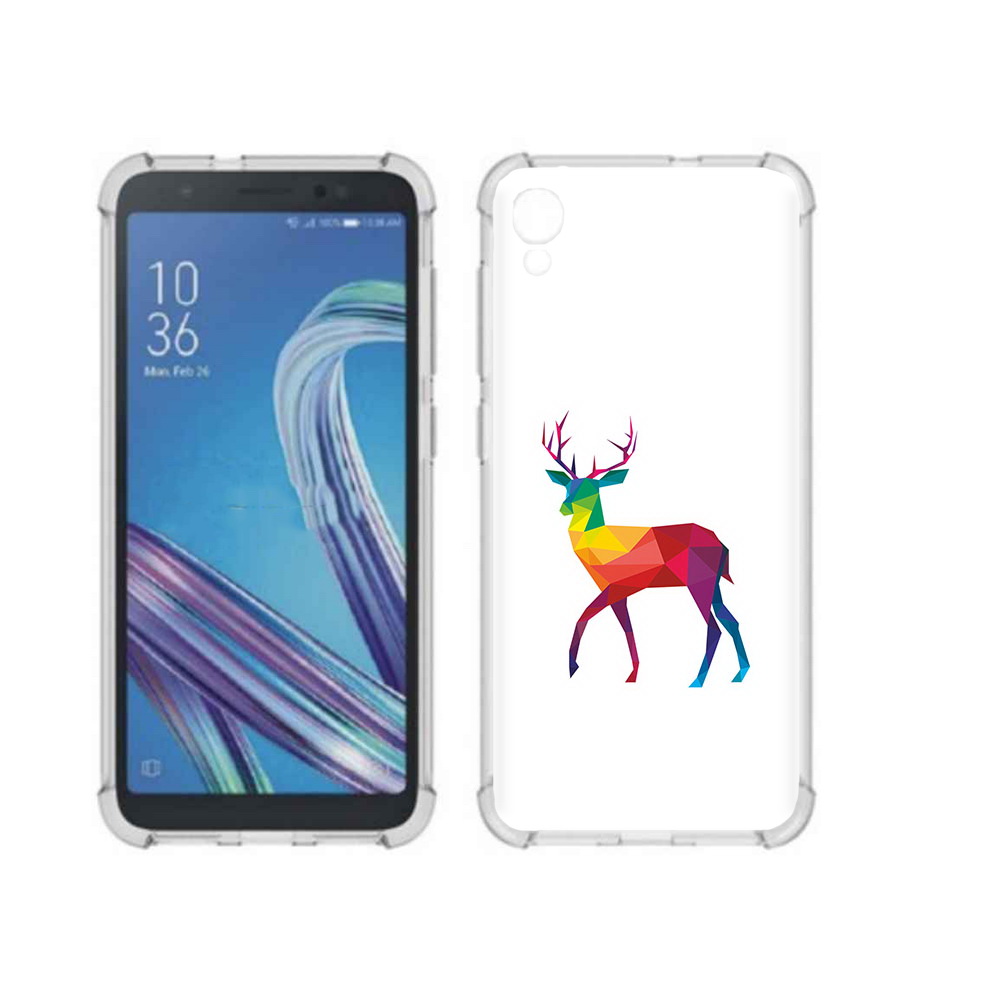 

Чехол MyPads Tocco для Asus ZenFone Live L1 (G552KL) геометрический олень, Прозрачный, Tocco