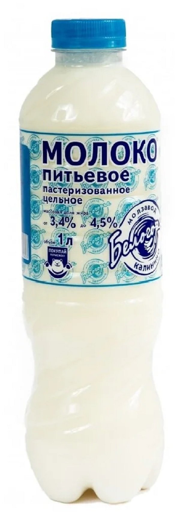 

Молоко 3,4 - 4,5% цельное пастеризованное 800 мл Белогорье БЗМЖ